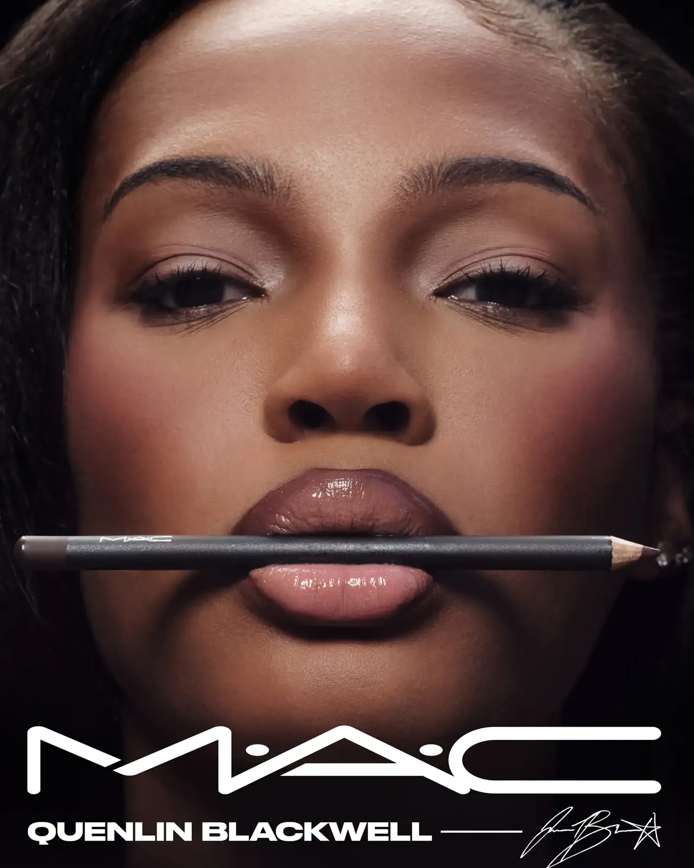 MAC Cosmetics campaign featuring Quenlin Blackwell photographed by Richie Talboy